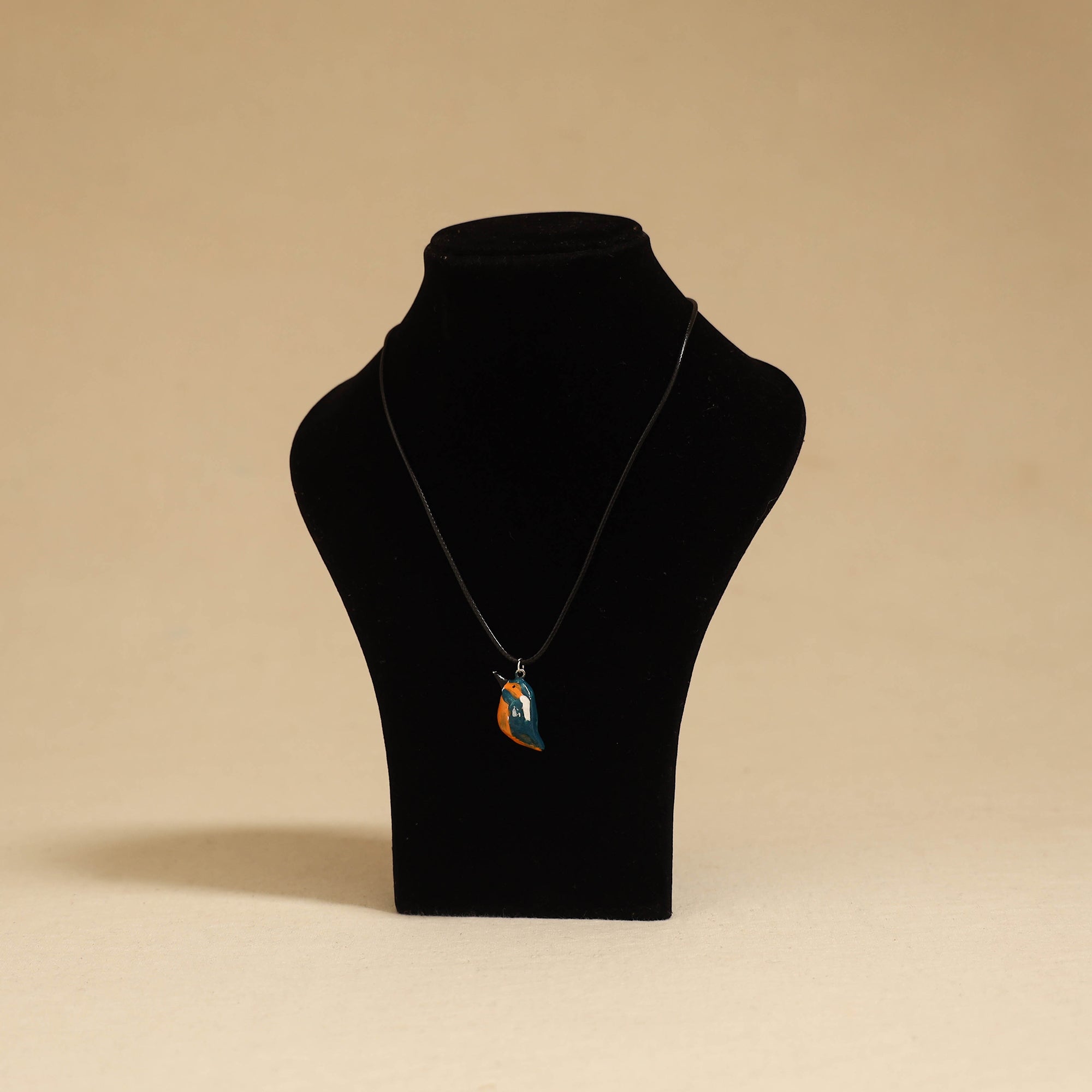 Quirklets handpainted clay pendant necklace 21 - handcrafted