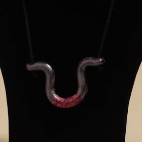 Quirklets handpainted clay pendant necklace 04 - handcrafted