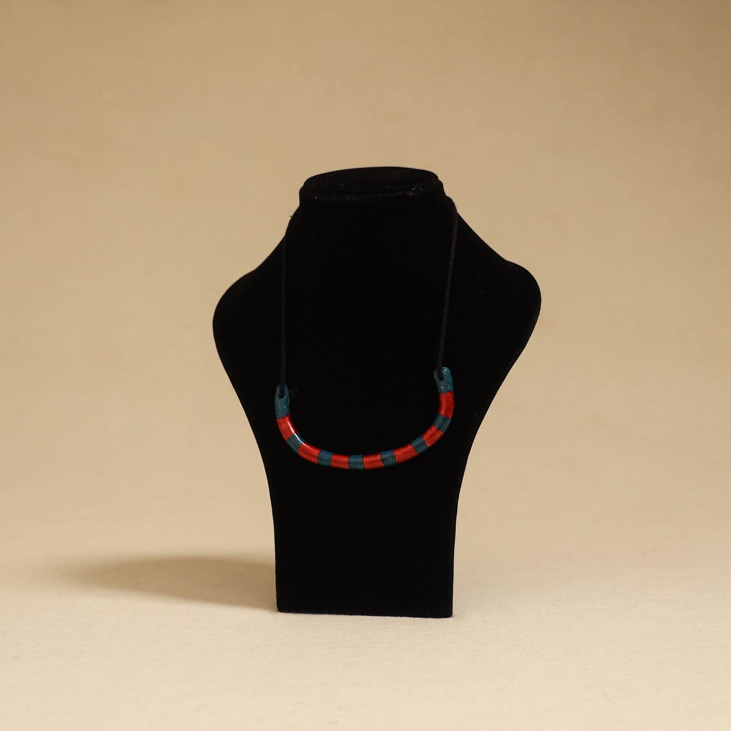 Quirklets handpainted clay pendant necklace 07 - handcrafted