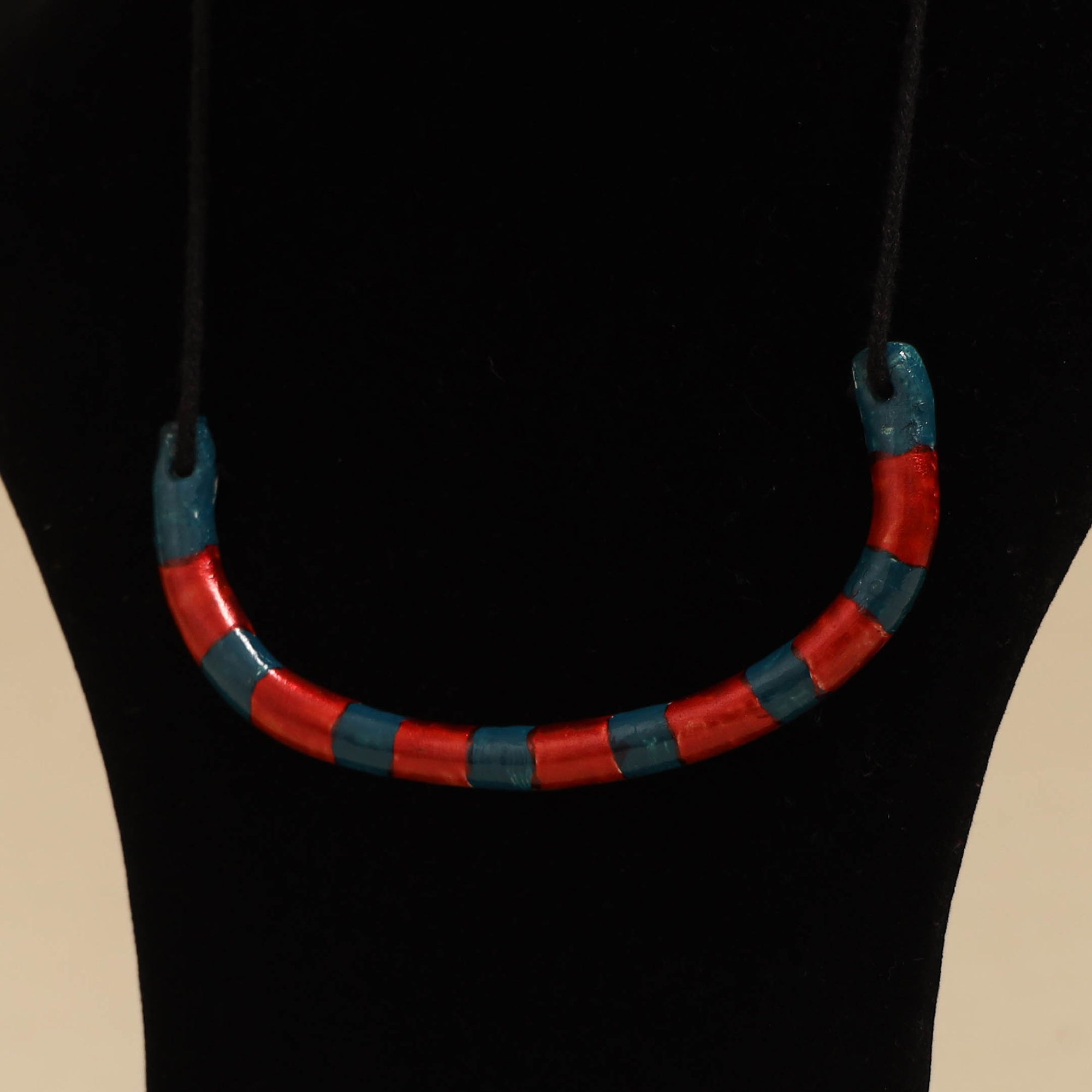 Quirklets handpainted clay pendant necklace 07 - handcrafted