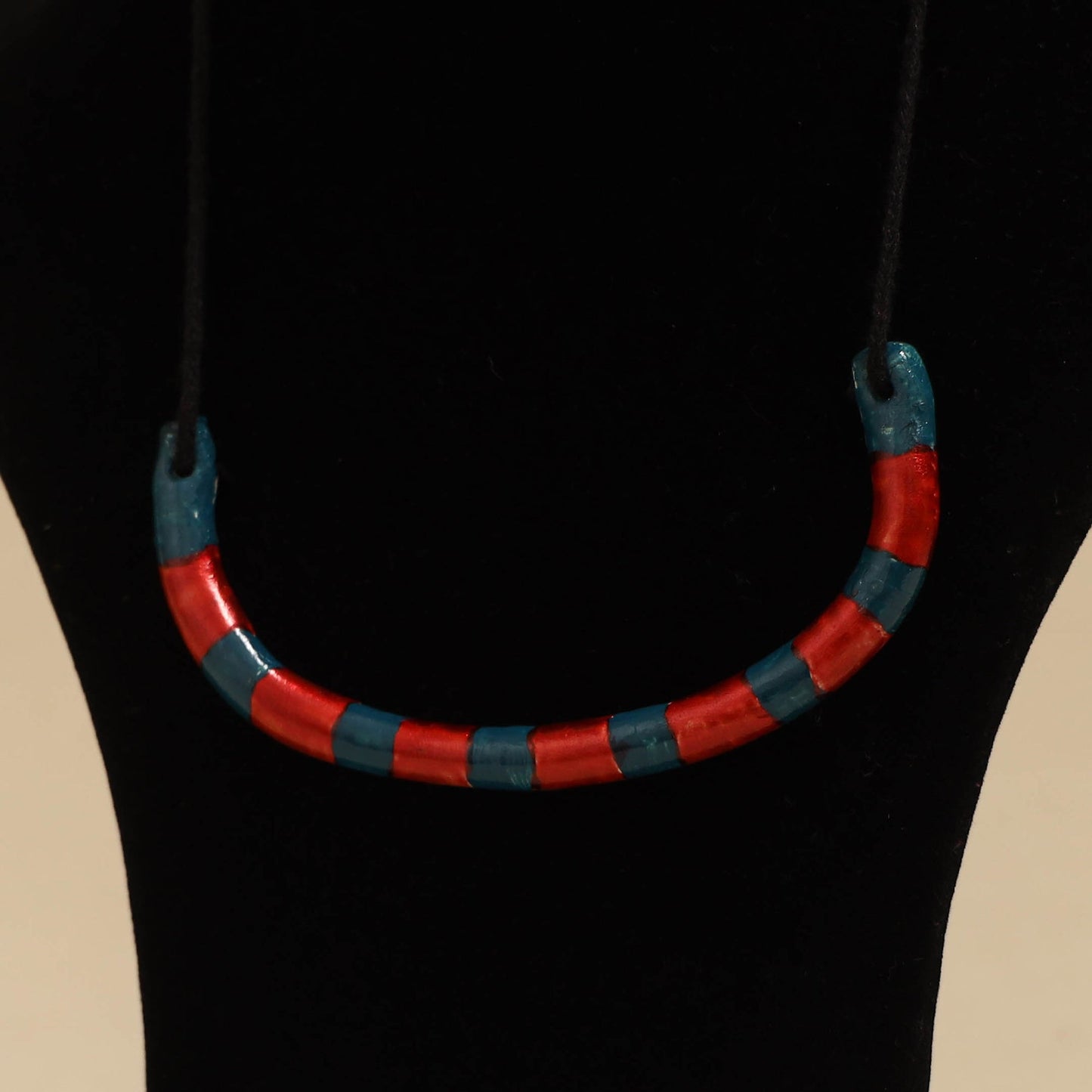 Quirklets handpainted clay pendant necklace 07 - handcrafted