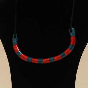 Quirklets handpainted clay pendant necklace 07 - handcrafted