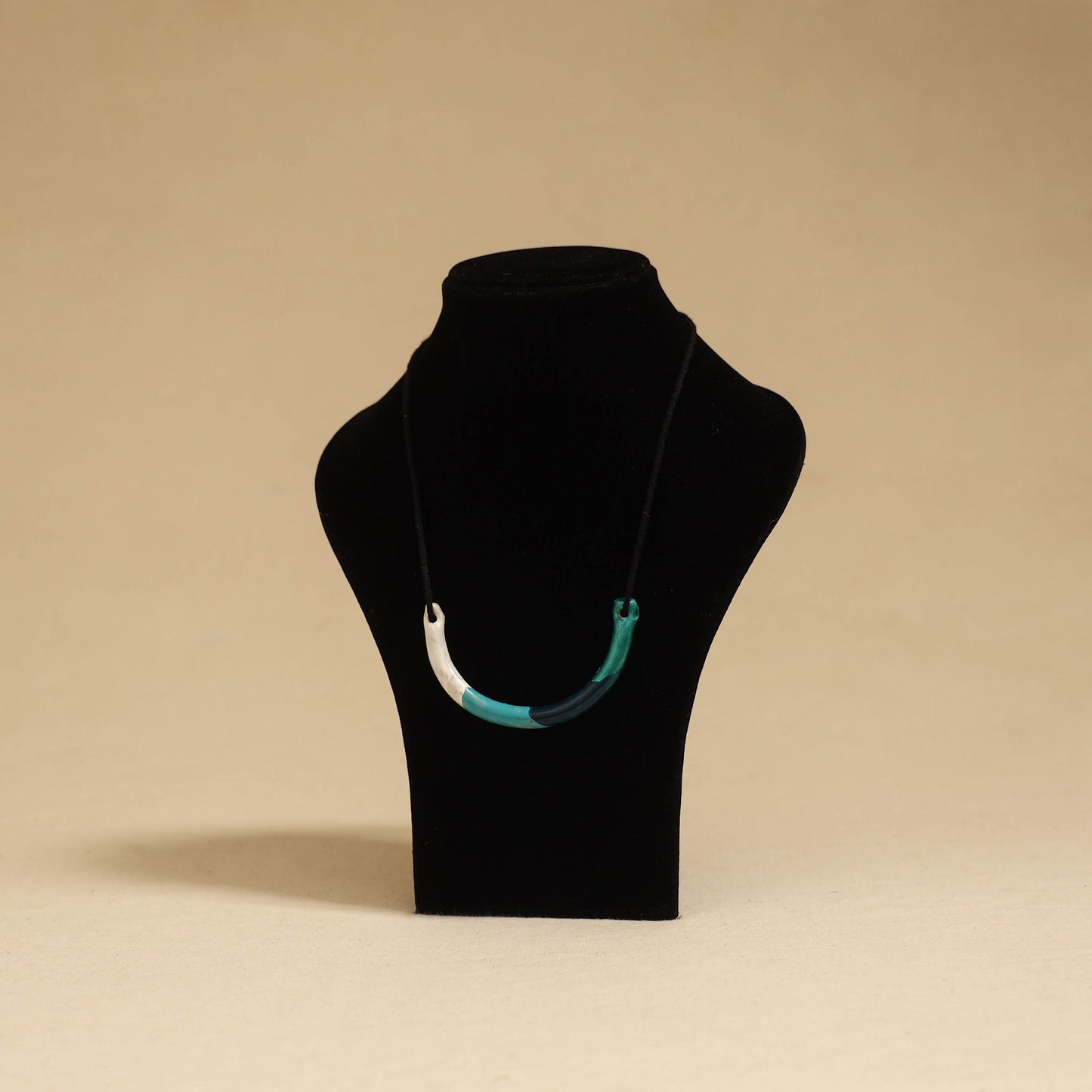 Quirklets handpainted clay pendant necklace 09 - handcrafted