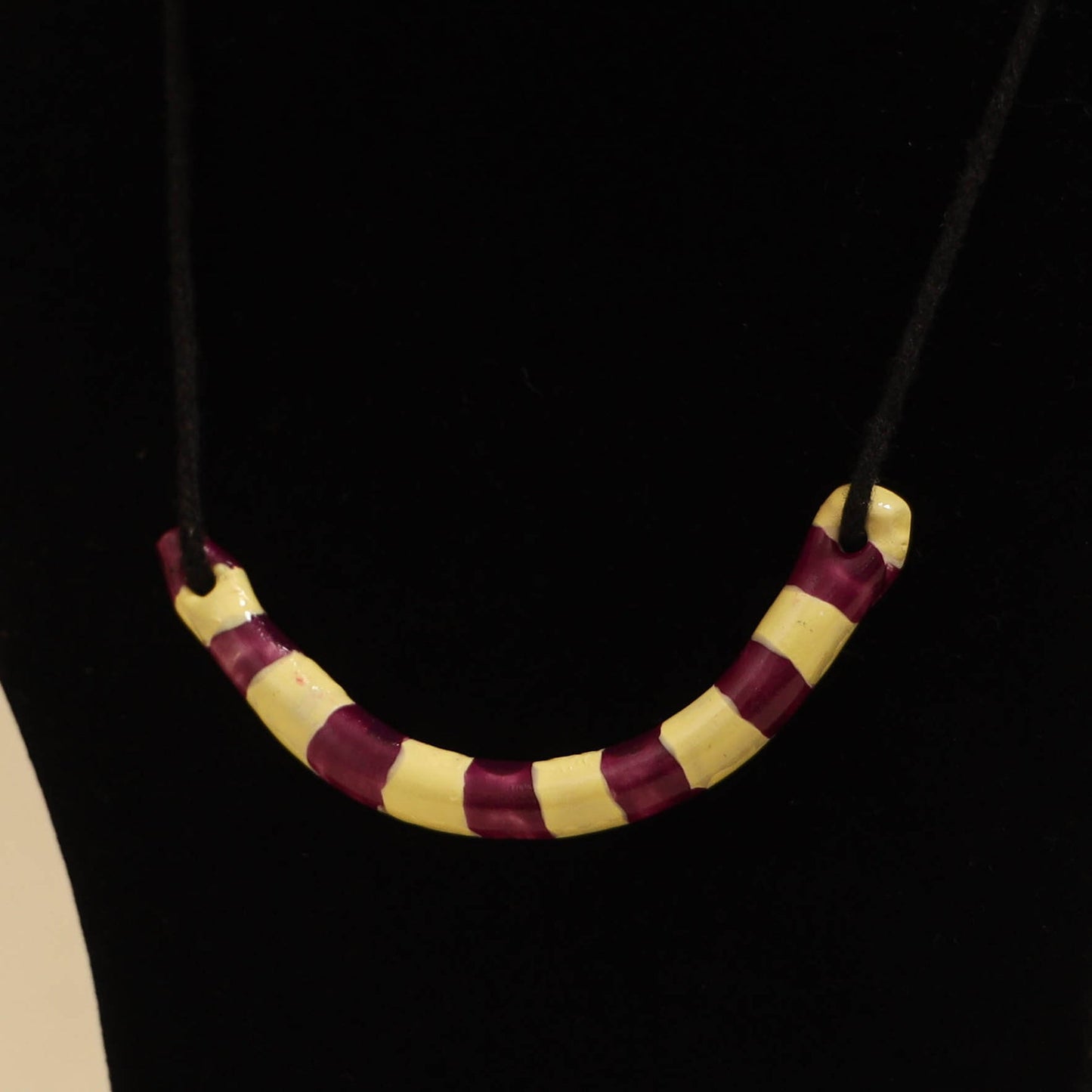 Quirklets handpainted clay pendant necklace 13 - handcrafted