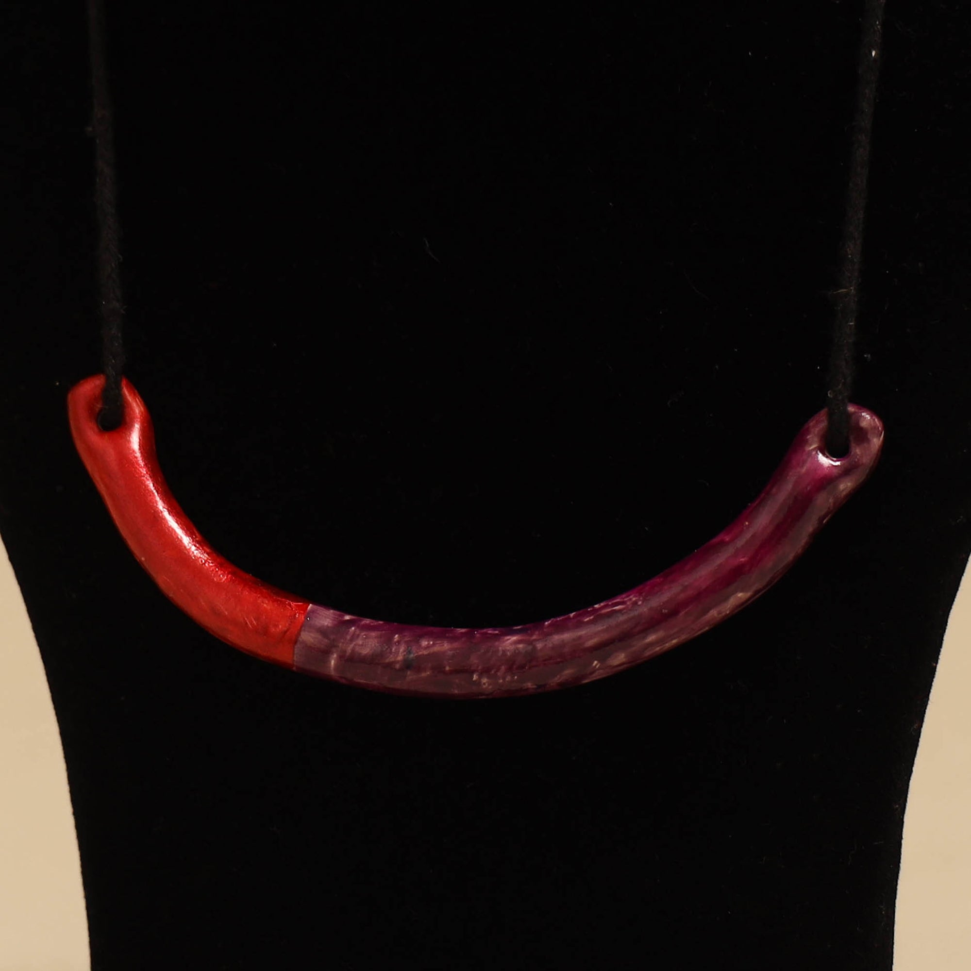 Quirklets handpainted clay pendant necklace 15 - handcrafted