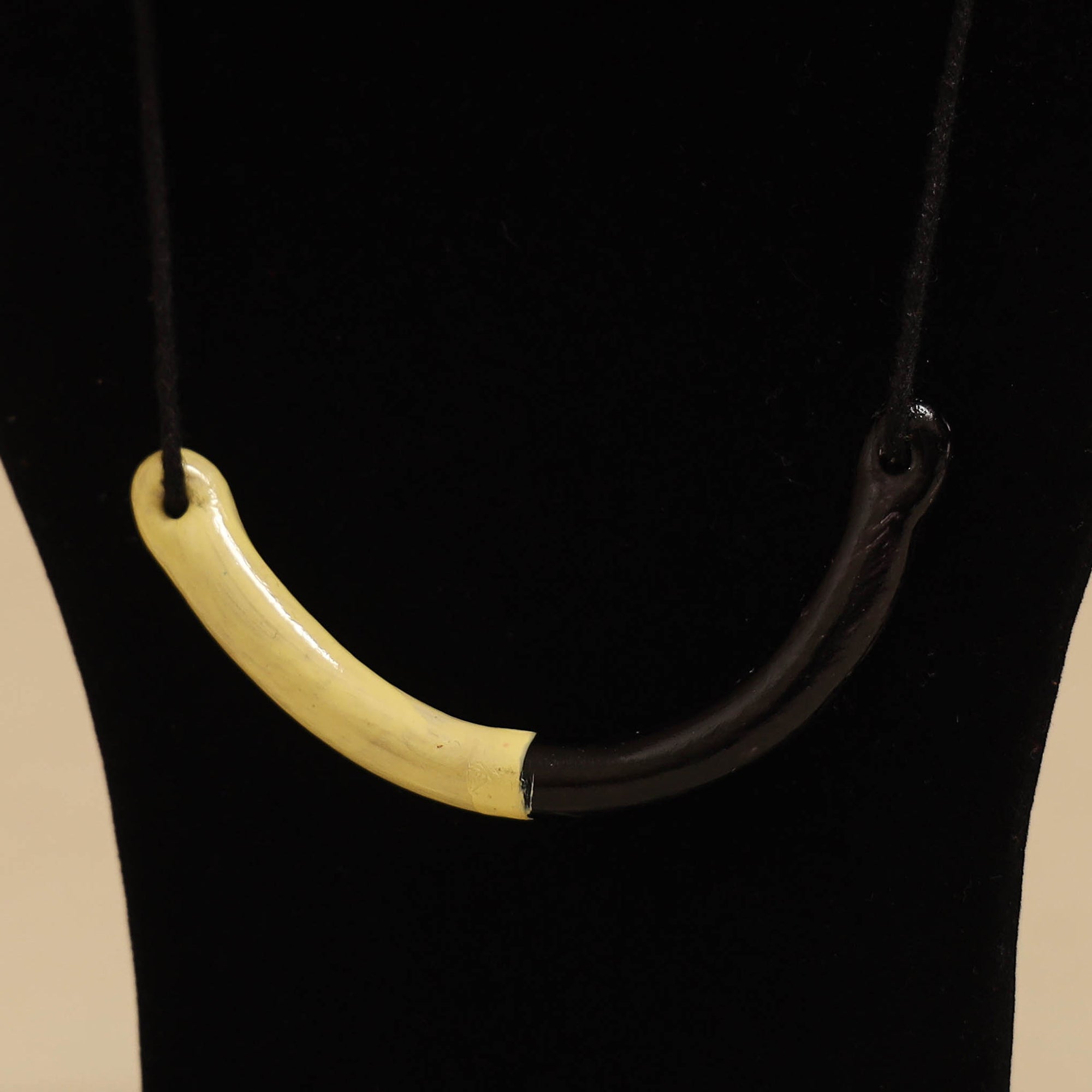 Quirklets handpainted clay pendant necklace 17 - handcrafted