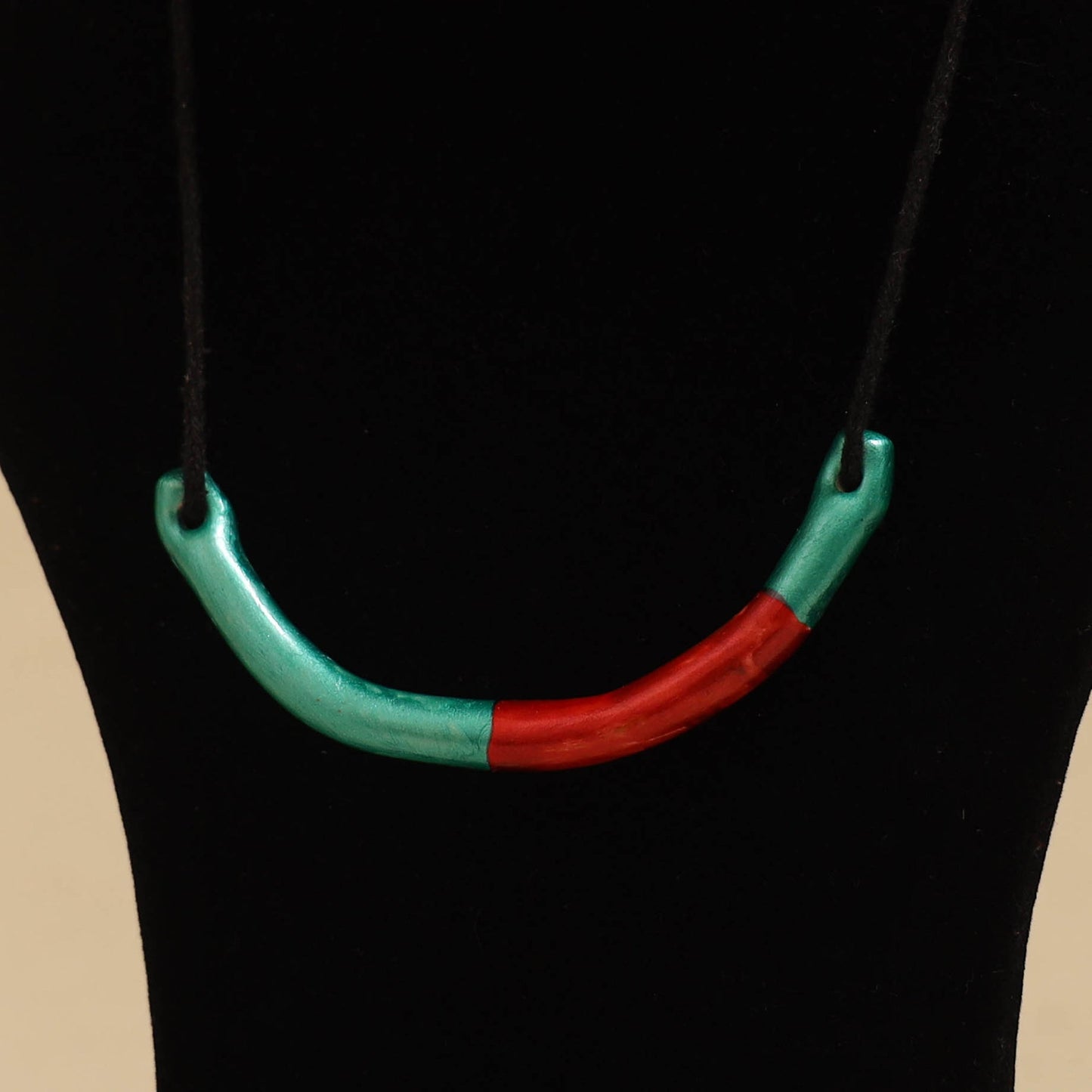 Quirklets handpainted clay pendant necklace 18 - handcrafted