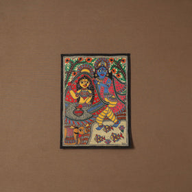 Handpainted madhubani painting by hira devi (14 x 11 in) 33