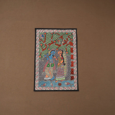 Handpainted madhubani painting by hira devi (22 x 15 in) 19