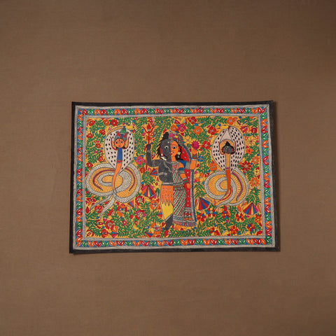 Handpainted madhubani painting by hira devi (22 x 30 in) 02