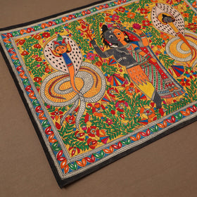 Handpainted madhubani painting by hira devi (22 x 30 in) 02