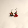Multicolor - rajasthani puppet couple handmade keychain