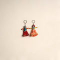 Multicolor - rajasthani puppet couple handmade keychain