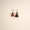 Multicolor - rajasthani puppet couple handmade keychain