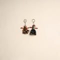 Multicolor - rajasthani puppet couple handmade keychain