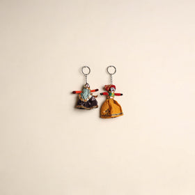 Multicolor - rajasthani puppet couple handmade keychain