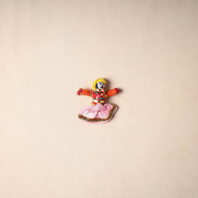 Multicolor - rajasthani puppet couple handmade magnet (set