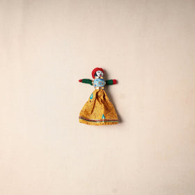 Multicolor - rajasthani puppet couple handmade magnet (set
