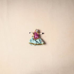 Multicolor - rajasthani puppet couple handmade magnet (set