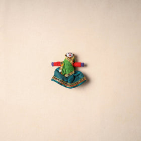 Multicolor - rajasthani puppet couple handmade magnet (set