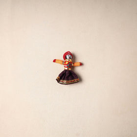 Multicolor - rajasthani puppet couple handmade magnet (set