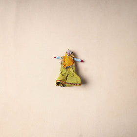 Multicolor - rajasthani puppet couple handmade magnet (set