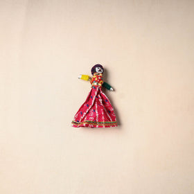 Multicolor - rajasthani puppet couple handmade magnet (set