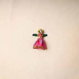 Multicolor - rajasthani puppet couple handmade magnet (set