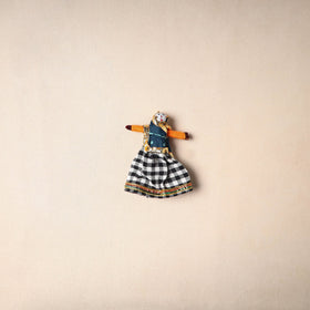 Multicolor - rajasthani puppet couple handmade magnet (set