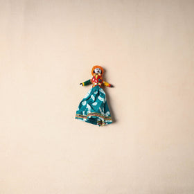 Multicolor - rajasthani puppet couple handmade magnet (set