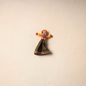 Multicolor - rajasthani puppet couple handmade magnet (set