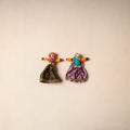 Multicolor - rajasthani puppet couple handmade magnet (set