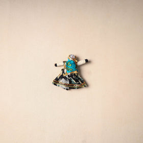 Multicolor - rajasthani puppet couple handmade magnet (set