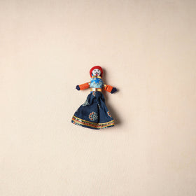 Multicolor - rajasthani puppet couple handmade magnet (set