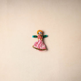 Multicolor - rajasthani puppet couple handmade magnet (set