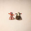 Multicolor - rajasthani puppet couple handmade magnet (set