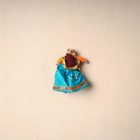 Multicolor - rajasthani puppet couple handmade magnet (set