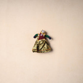 Multicolor - rajasthani puppet couple handmade magnet (set