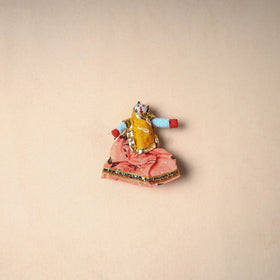 Multicolor - rajasthani puppet couple handmade magnet (set