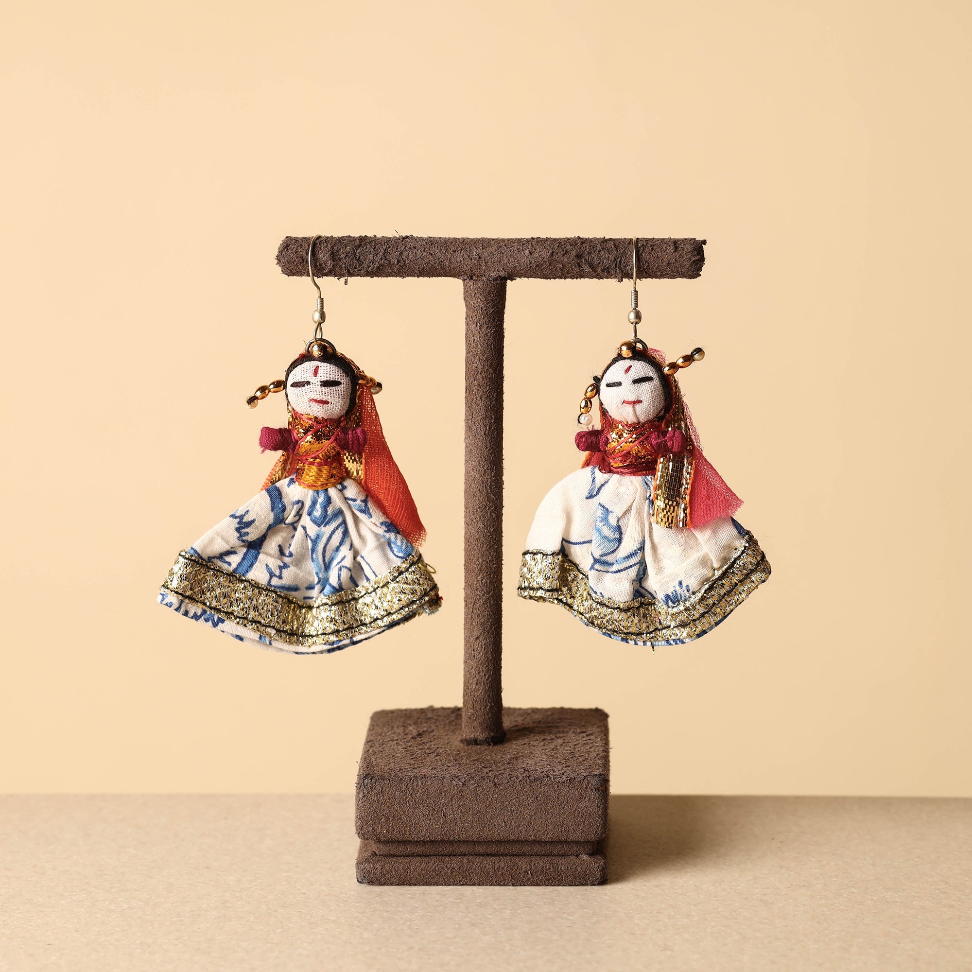  Rajasthani Puppet Handmade Earrings 