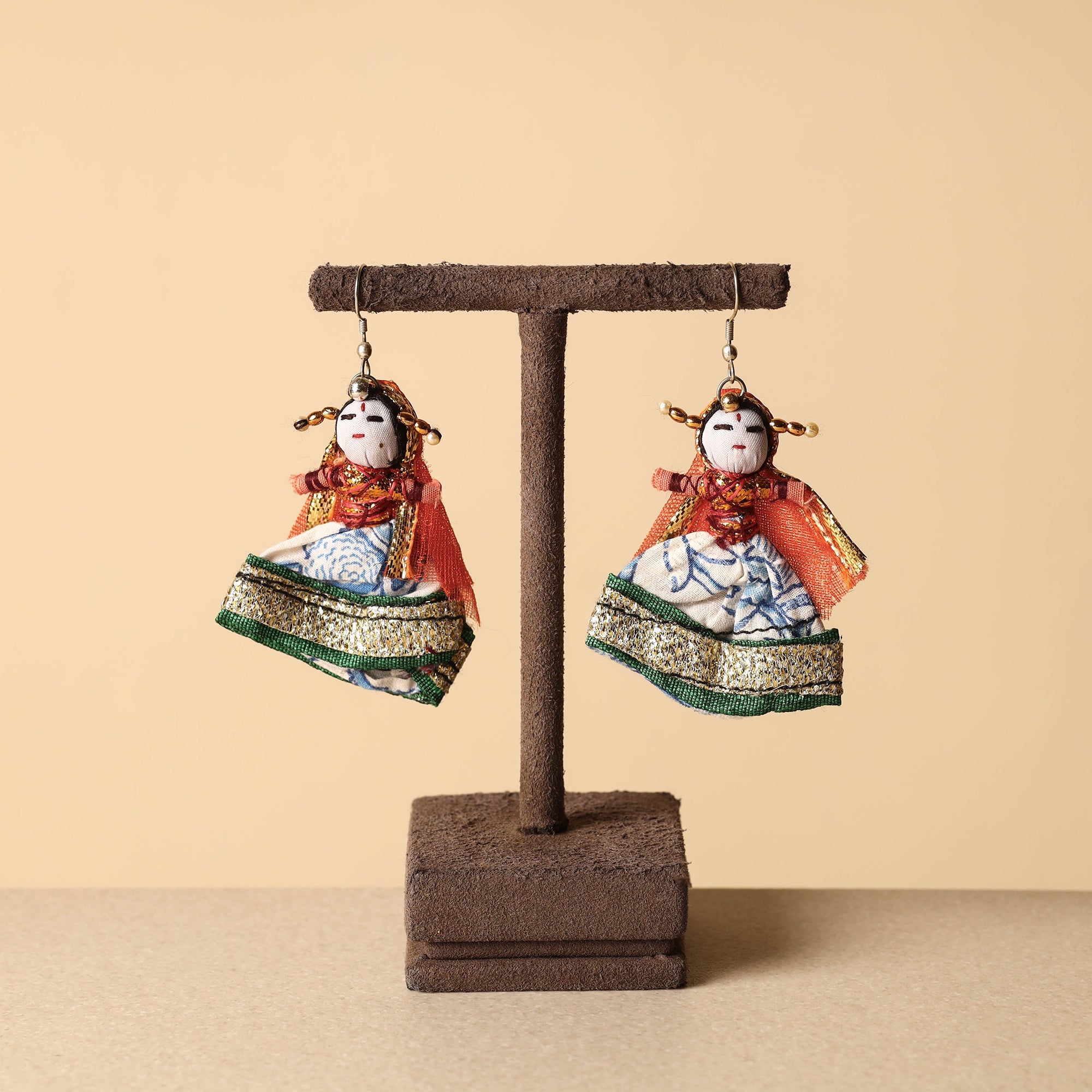  Rajasthani Puppet Handmade Earrings 