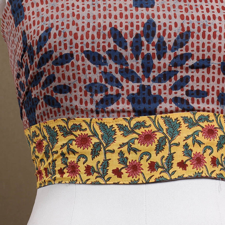 Buy Rangoli Bindaas Block Printed Cotton Blouse Piece 