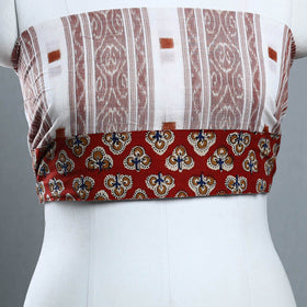 Multicolor - Rangoli Cotton Sambalpuri Ikat Blouse Material 08