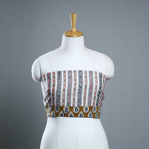 Multicolor - rangoli cotton sambalpuri ikat blouse material