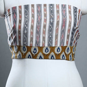 Multicolor - rangoli cotton sambalpuri ikat blouse material