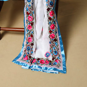 Multicolor - ranihati chapa work hand embroidery georgette