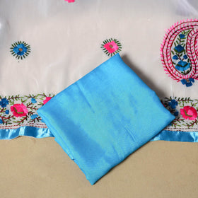 Multicolor - ranihati chapa work hand embroidery georgette