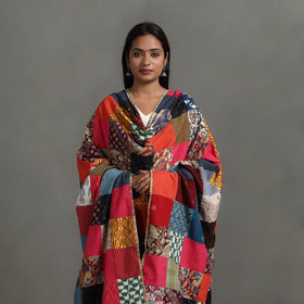 Multicolor - reversible cotton patchwork dupatta 04