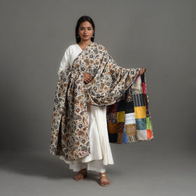 Multicolor - Reversible Block Print Cotton Patchwork Dupatta 13