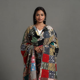 Multicolor - reversible cotton patchwork dupatta 14